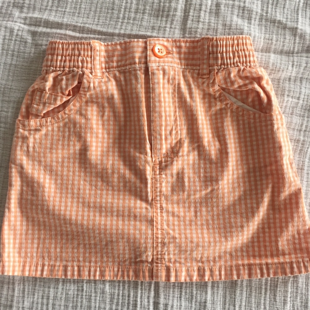Gap factory toddler gingham skirt